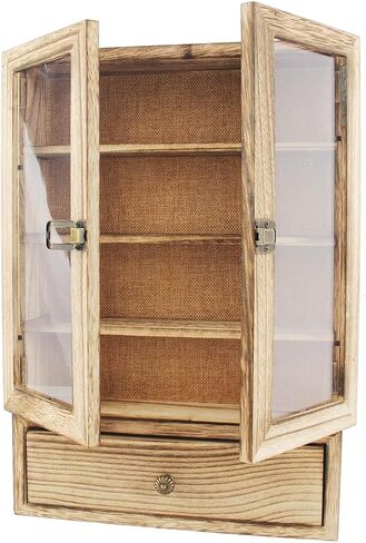 11x16 صناديق عرض حالات مع أرفف، صندوق ذاكرة عميق لميداليات جوائز الزهور التذكارية، صور الزفاف، صندوق عرض العملات المعدنية، مجموعة فنية (كربون) in Kuwait