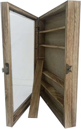 إطار صندوق الظل WANLIAN مع علبة عرض صندوق الظل الخشبي مقاس 16 × 20 بوصة من الأكريليك مع 5 أرفف قابلة للفصل وظهر من الكتان، وإطار صورة صندوق عرض عميق مثبت على الحائط لتذكارات الصور (متفحمة) in Saudi Arabia