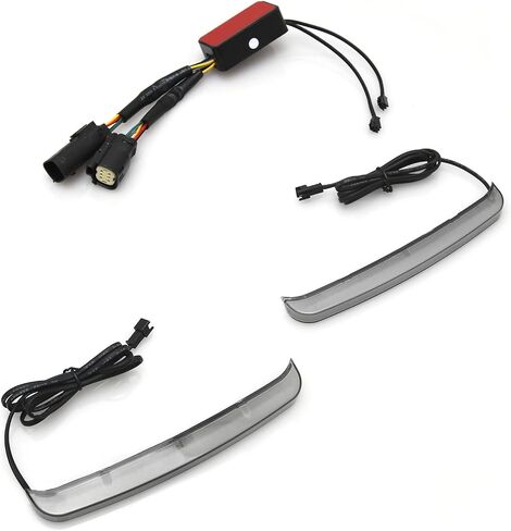 دخان التتبع الخلفي السرج الذيل ضوء مؤشر إشارة LED تشغيل بدوره أضواء الفرامل مصباح إشارة ل Harley Touring Street Gilde Road King Electra Glide Ultra CVO 2014-2023 دراجة نارية (دخان) in Kuwait