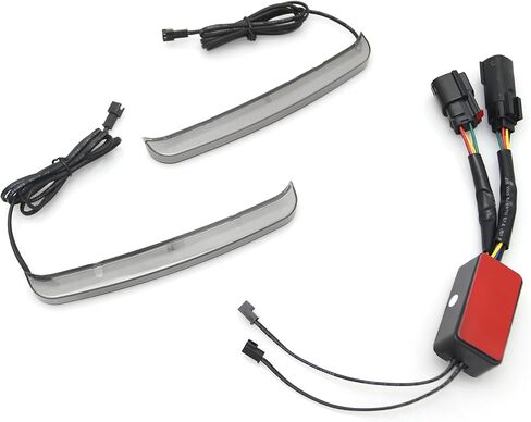 دخان التتبع الخلفي السرج الذيل ضوء مؤشر إشارة LED تشغيل بدوره أضواء الفرامل مصباح إشارة ل Harley Touring Street Gilde Road King Electra Glide Ultra CVO 2014-2023 دراجة نارية (دخان) in Kuwait