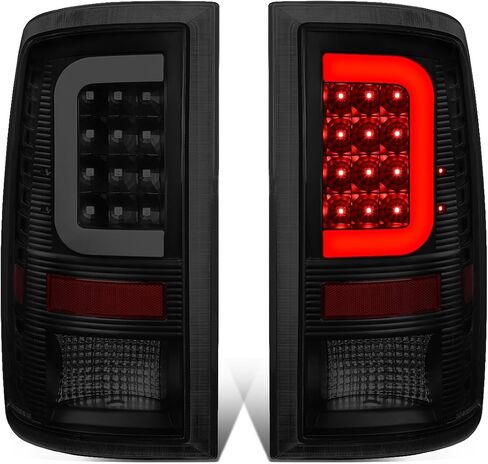 DNA MOTORING TL-DRAM09-LED-3D-BK-SM-G2 LED 3D Tail Light Assembly Driver & Passenger Side [Compatible with 09-17 Dodge Ram 1500 2500 3500] in Saudi Arabia