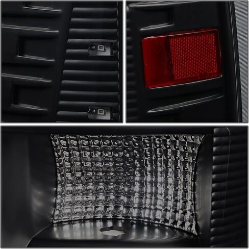 DNA MOTORING TL-DRAM09-LED-3D-BK-SM-G2 LED 3D Tail Light Assembly Driver & Passenger Side [Compatible with 09-17 Dodge Ram 1500 2500 3500] in Saudi Arabia