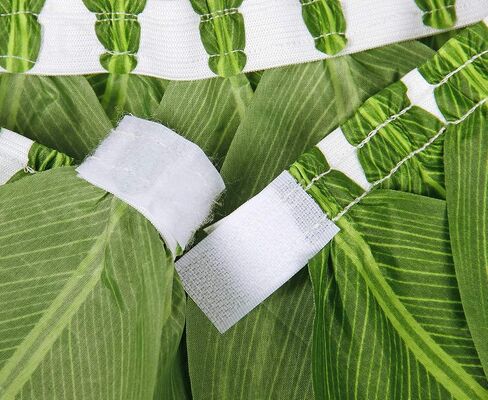 AmzBarley Girls Boys Costume Necklace Flower Clip Hawaii Garland Green Leaf Hula Grass Skirt in Saudi Arabia