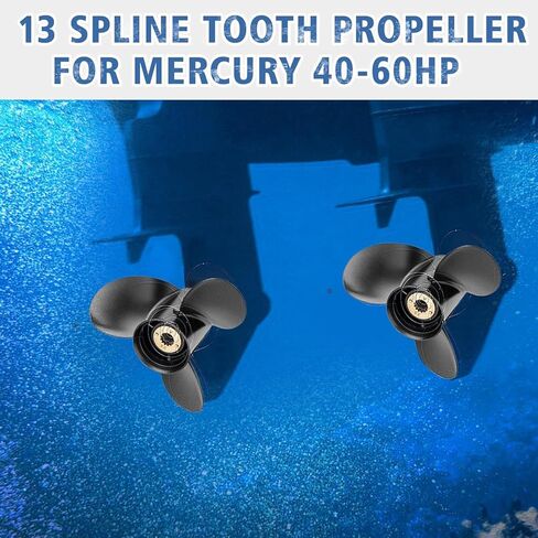 OEM Upgrade 11 x15 Pitch 48-73140A45 Aluminum Outboard Propeller for Mercury Motos 30/35/40/45/50/55/60/70HP,13 Spline Tooth,Rh in Saudi Arabia