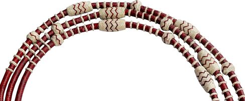 Chestnut/Burgundy/Maroon Raw Hide Hand Made Rope with Natural Knots Raw Hide Leather Horse Tack Hand-Braided Romal Romel Reins Hand Made MFN in Saudi Arabia