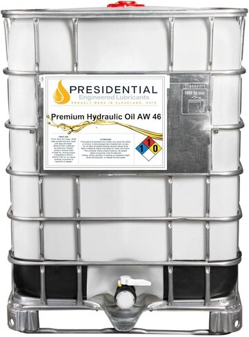 Presidential Hydraulic Oil 46 - ISO AW 46 Hydraulic Fluid - Premium Oils & Fluids for Machine Rust and Corrosion Protection - Anti-Foam, Low Temperature Fluidity - Made in USA (5 Gallon Pail) in Saudi Arabia