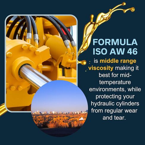 Presidential Hydraulic Oil 46 - ISO AW 46 Hydraulic Fluid - Premium Oils & Fluids for Machine Rust and Corrosion Protection - Anti-Foam, Low Temperature Fluidity - Made in USA (5 Gallon Pail) in Saudi Arabia