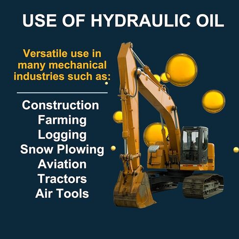 Presidential Hydraulic Oil 46 - ISO AW 46 Hydraulic Fluid - Premium Oils & Fluids for Machine Rust and Corrosion Protection - Anti-Foam, Low Temperature Fluidity - Made in USA (5 Gallon Pail) in Saudi Arabia