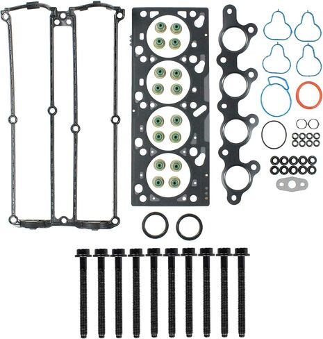 DNJ HGB438 مجموعة حشية رأس الأسطوانة مع مجموعة مسامير الرأس لـ 2000-2000 Ford Focus 2.0L 1989cc 121cid L4 DOHC in Saudi Arabia