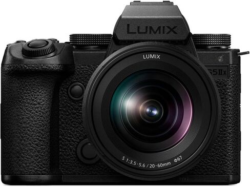 Panasonic Lumix S5 IIX Mirrorless Camera with 20-60mm Lens (DC-S5M2XKK) + 2 x 64GB Memory Card + Filter Kit + Color Filter Kit + Corel Photo Software + 2 x DMW-BLK22 Battery + Bag + Charger + More in Saudi Arabia