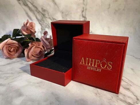 أقراط من الذهب عيار 14 قيراط للنساء أقراط على شكل قلب من الذهب الصلب مع AAAAA مكعب الزركون أقراط مجوهرات على شكل قلب أنيقة لذكرى عيد ميلادها وعيد الحب وعيد الأم in Kuwait