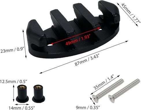 Coshar 4 قطعة نايلون كاياك متعرج مرساة مرساة مجموعة كاياك حبل حامل لقارب آمن قوارب الكاياك سطح السفينة تزوير الملحقات in Kuwait