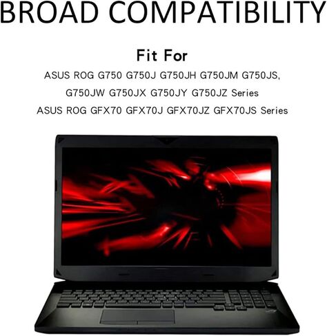 أماندا A42-G750 استبدال البطارية لـ Asus G750 G750J G750JH G750JM G750JS G750JW G750JX G750JZ ROG Series 0B110-00200000M 15V/5900mAh/88WH in Kuwait