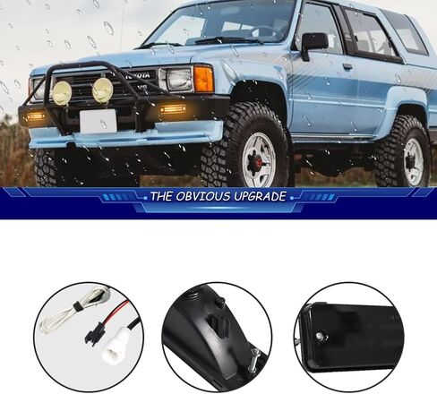 For 1984 1985 1986 1987 1988 Toyota 4Runner & Pickup Front Bumper Turn Signal Lights White Lens 2 in 1 Amber/White Lights in Saudi Arabia