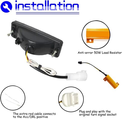 For 1984 1985 1986 1987 1988 Toyota 4Runner & Pickup Front Bumper Turn Signal Lights White Lens 2 in 1 Amber/White Lights in Saudi Arabia
