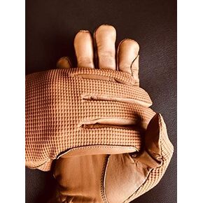 mustang eq Ladies Horse Riding Women's Gloves Equestrian Real Leather & Cotton Premium Quality in TAN