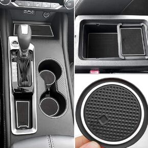 Auovo Anti Dust Mats for Altima Accessories 2019 2020 2021 2022 2023 Interior Custom Fit Door Pocket Liners Cup Holder Center Console Mats(14pcs/Set) (Red)