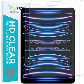 Tech Armor Anti-Glare/Anti-Fingerprint Plastic Film Screen Protector (Not Glass) Designed for Apple iPad Pro 11-Inch 2020 and 2018 [Pack of 2]