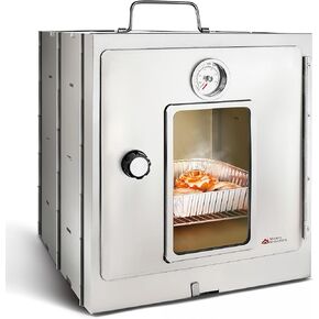 Modern Innovations Portable Camping Oven, Folding Camping Stove for Baking Cinnamon Rolls, Breads, and Muffins, Outdoor Portable Oven for Use with Wood Burning Fire, Propane Stoves, Campers, and More