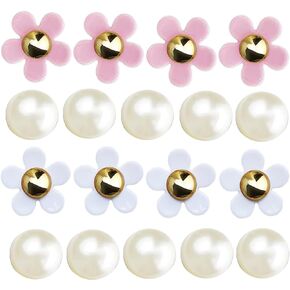monochef Shoe Charms for Girls Women: 18 Pack Shoe Decoration Charm Bracelet Wristband Clog Sandals Party Favors Gifts