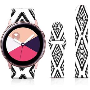 حزام بديل من السيليكون لا يبهت متوافق مع ساعة Galaxy Watch 6/5 / 4/5 Pro / 4 Classic /3 (41 مم)/Active 2&1,20 مم أساور معصم رياضية ذكية للنساء والرجال والفتيات