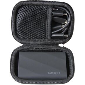 Anleo Hard Travel Case for Samsung T7 Shield 2TB / 1TB / 4TB, Portable SSD, USB 3.2 Gen2 External Solid State Drive (Black, Case for 3 Hard Drives)
