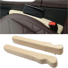 Leather Seat Gap Filler, Fill The Gap Between Seat and Console, Car Crevice Catcher Blocker Stop Things from Dropping, 2 Pack Universal Gap Stopper Crack Plug for Car SUV Truck (Red)