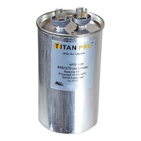 Titan TRCFD305 Dual Rated Motor Run Capacitor Round MFD 30/5 Volts 440/370