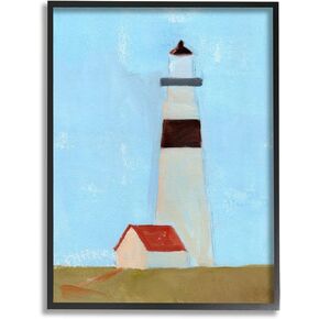 Stupell Industries Lighthouse Daytime Blue Sky Rural Grass Scene, Design by Jacob Green