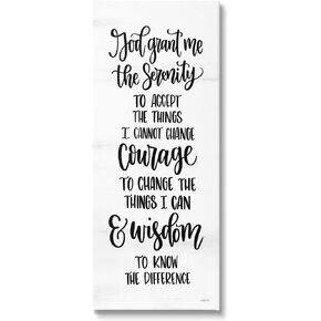 Stupell Industries Serenity Courage & Wisdom Meaningful Spiritual Quote, Design by Imperfect Dust