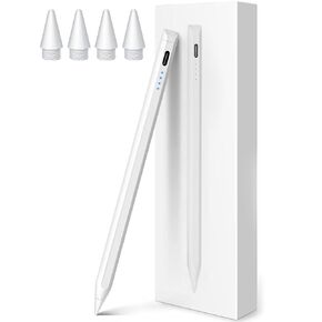 Stylus Pen for iPad, Fast Charging Apple iPad Pencil with Palm Rejection, Tilt Sensitivity, Work for 2018-2023 iPad Air 3/4/5, iPad Mini 5/6, iPad 6/7/8/9/10, iPad Pro 11", iPad Pro 12.9"