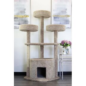 شجرة القطط من برستيج 130014-Tan Main Coon Cat House