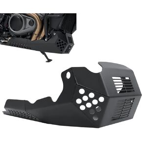 Skid Bash Plate Compatible with Harley Pan America 1250 1250S RA1250 PA1250 2021-2024 Motorcycle Lower Engine Guard Bottom Protection Aluminum Belly Pan Black