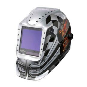 Lincoln Electric K3034-4 VIKING 3350 Auto Darkening Welding Helmet with 4C Lens Technology, Matte Black, extra large