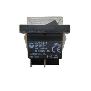 HY12-9-7 Push Button Switch with Waterproof Cover Compatible with KEDU HY12-9-7 HY12-9-4 Saba CB-52 Fridge 125/250V 20A 4-Pin (1)