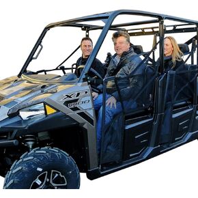 Polaris Ranger Seat Covers Compatible with UTV XP Full-size Models 900 1000 2011 to 2023 - Waterproof Repellent UTV Split Bench Seat Covers All-weather-proof Padded Neoprene Material (Crew)