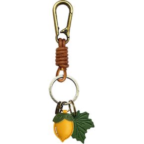ZOUITY Leather Leaf Fruit Keychain Retro Accessories,Cute Keychains for Women Wallet Bag,Purse Keyring Holder in Kuwait