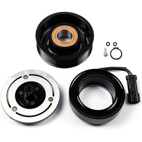 cciyu AC Compressor Clutch Fit for 2006-2009 Fit for Dodge for Ram 2500 5.9L Auto Repair Compressors Assembly