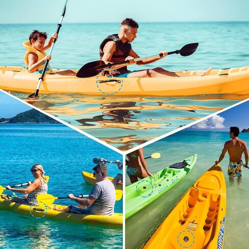 TEANTECH Kayak تحمل مقابض 2 زوج زورق قارب الجانب جبل التجديف حمل مقبض استبدال ملحق لقوارب الكاياك قارب حقيبة الأمتعة الخ in Kuwait