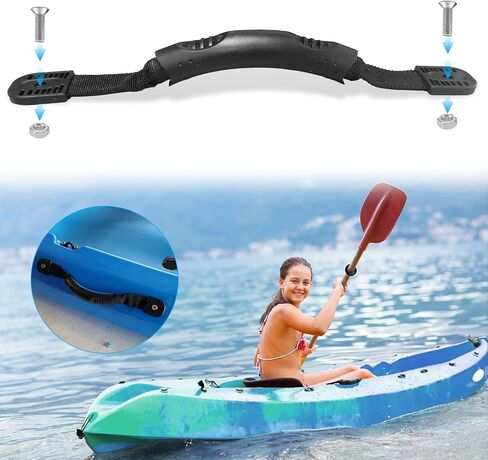 TEANTECH Kayak تحمل مقابض 2 زوج زورق قارب الجانب جبل التجديف حمل مقبض استبدال ملحق لقوارب الكاياك قارب حقيبة الأمتعة الخ in Kuwait
