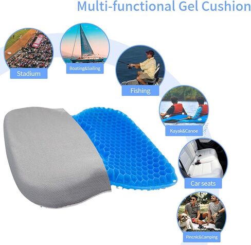 وسادة مقعد جل كاياك مضادة للانزلاق، مقعد سميك مقاوم للماء مع غطاء مانع للانزلاق، وسادة ملعب التجديف للجلوس في قوارب الكاياك، قوارب الكاياك القابلة للنفخ وإكسسوارات قوارب الكاياك لصيد الأسماك in Kuwait