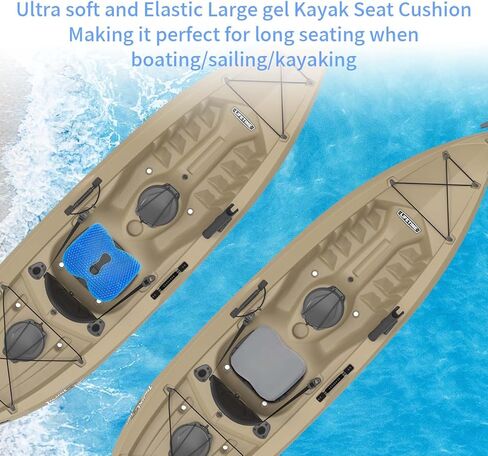 وسادة مقعد جل كاياك مضادة للانزلاق، مقعد سميك مقاوم للماء مع غطاء مانع للانزلاق، وسادة ملعب التجديف للجلوس في قوارب الكاياك، قوارب الكاياك القابلة للنفخ وإكسسوارات قوارب الكاياك لصيد الأسماك in Kuwait