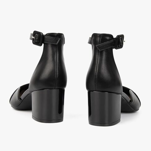 MUSSHOE Women's Pumps Ankle Strap Cap Toe Flats Pointed Closed Toe Heels for Women Comfortable Heels Dress Shoes Work Heels in Saudi Arabia