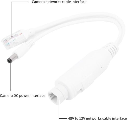 Waterproof Poe Splitter, Poe Adapter 48v to 12v Poe Splitter Waterproof Splitter Kit Adapter Cable Power Supply Module for IP Camera in Saudi Arabia