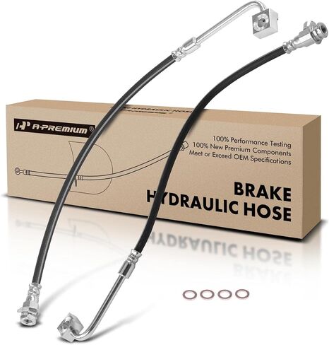 A-Premium Front Driver and Passenger Brake Hydraulic Hose Compatible with Ford Models - For F-250 1995-1997, For F-350 1995-1997, RWD - Replace# F5TZ2078A,Pack of 2 in Saudi Arabia