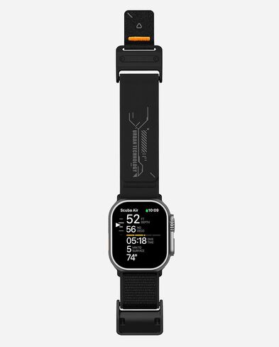 Aulumu A11 Mag Buckle Slim Band Designed for Apple Watch | Memory Quick Release | Velvet Nylon Braid | Stainless Steel Magnetic Clasp in Saudi Arabia