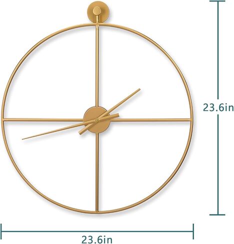 Nautical Wall Clock - 12 inch Silent Non-Ticking Wooden Quartz Battery Operated Vintage Wall Clocks, Steampunk Decor, Country Rustic Style Decor for Living Room, Kitchen, Home, Bedroom in Saudi Arabia