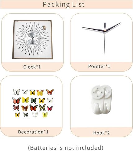 FLEBLE Large Wall Clocks for Living Room Decor Modern Silent Wall Clock Battery Operated Non-Ticking for Bedroom Kitchen Office Home Decoration 20 Inch Silver Drop Crystal Wall Watch for Indoor in Saudi Arabia