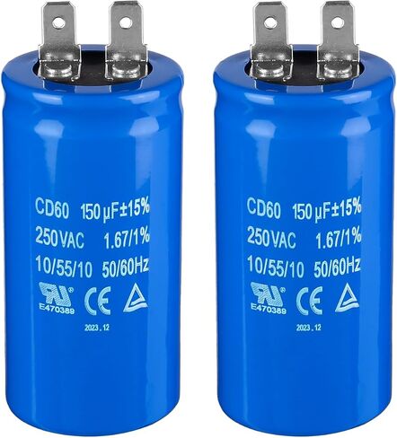 300uF/MFD CD60 Motor Start Capacitor 250VAC 50/60Hz for Electric Motor Starting 2 Pack in Saudi Arabia