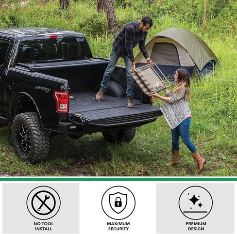 أغطية Gator غطاء تونيو لسرير الشاحنة الناعم ثلاثي الطي من Gator ETX | 59419 | يناسب 2022-2023 Toyota Tundra مع نظام السكك الحديدية مقاس 5 أقدام و7 بوصات (66.7 بوصة) in Saudi Arabia